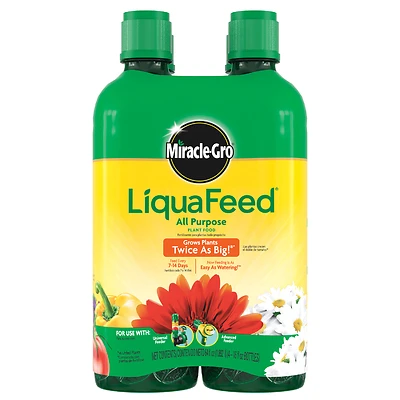 Miracle-Gro LiquaFeed 1004325 All-Purpose Plant Food, 16 oz Bottle, Liquid, 12-4-8 N-P-K Ratio