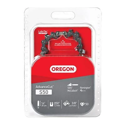 Oregon S50 Chainsaw Chain, 91VG Low-Profile, 14 In. Bar, 50-Link