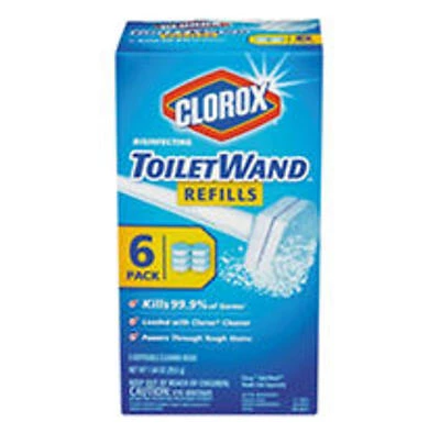 Clorox 14882 Toilet Wand 6 Count Wand Head Refill