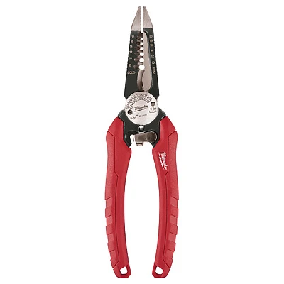 Milwaukee 48-22-3079 6-in-1 Combination Wire Stripping Pliers, 7-3/4 In.
