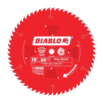 CIRC SAW BLADE 10IN 60T FINISH
