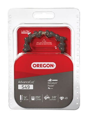 Oregon S49 Chainsaw Chain, 14 In. Bar, 3/8 In. Pitch, 49-Link