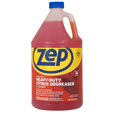 Zep ZUCIT128 Citrus Degreaser, Heavy-Duty, 1 Gallon Concentrated