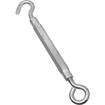 National Hardware Turnbuckle, Hook & Eye, Zinc, 1/2 x 17 In.