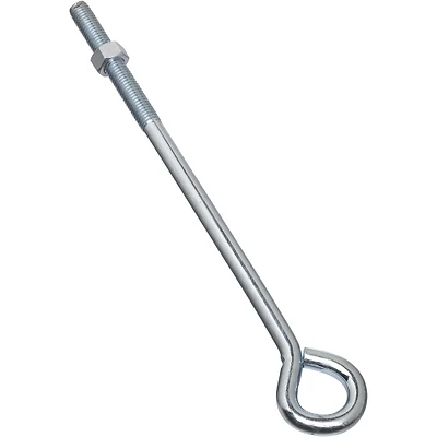 National Hardware N221-341 Eye Bolt, 1/2-13 Thread, Zinc, 10.14 In.