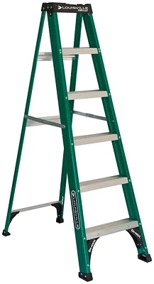 6-Ft. Step Ladder, Fiberglass, Type II, 225-Lb. Duty Rating