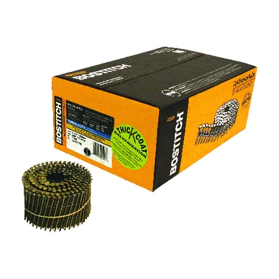 Bostitch C8R90BDG Coil Siding Nails, Galvanized Ring Shank, .092 x 2-1/2 In., 3,600-Ct.