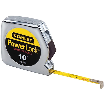 Stanley Powerlock Tape Measure, 1/4 In. x 10 Ft.