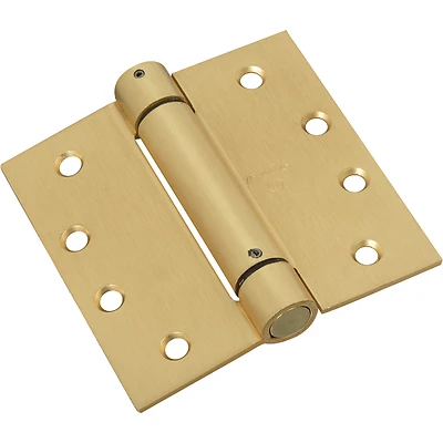 National Hardware Spring Hinge, Brass, 4 x 4 In.