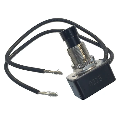 10A 1/3-HP Single-Pole/Single-Throw Push Button Switch