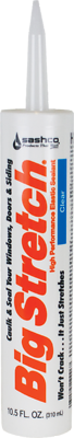 Acrylic Rubber Sealant, Clear, 10.5-oz.
