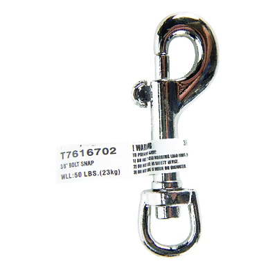 Campbell T7616702 Swivel Round Eye Bolt Snap, 3/8 In., 50 lb