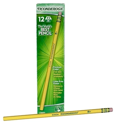 13883 Medium Hard Lead Wood Barrel Pencil With Eraser