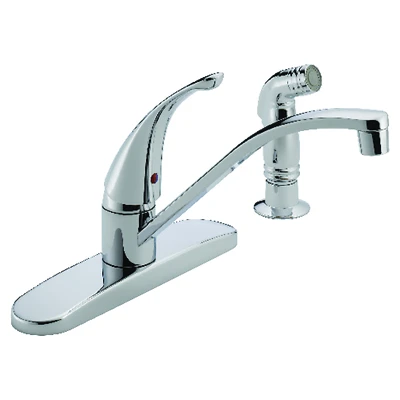 Peerless Tunbridge P188500LF Kitchen Faucet, Side Spray, Chrome, 1.8 GPM