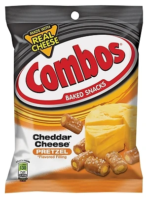 Combos CCPC12 Baked Snacks, Cheddar Cheese Flavor, 6.3 Oz
