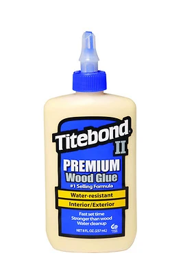 Titebond II 5003 Premium Wood Glue, Yellow, 8 oz.