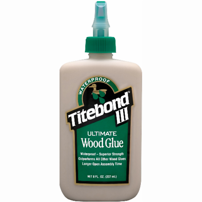 Titebond III Ultimate 61413 Waterproof Wood Glue, 8 oz.