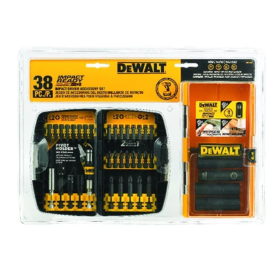 DeWalt DW2169 Impact Ready Accessory Kit, 38-Piece, Steel