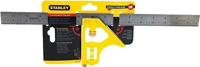 Stanley 46-131 Combination Square, 16 In L X 1 In W Blade, SAE