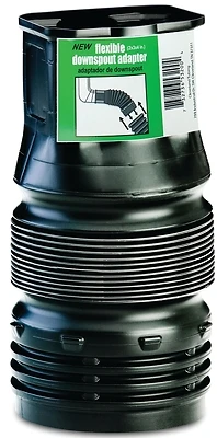 Flexible Downspout Adapter, 2 x 3 x 4 In.