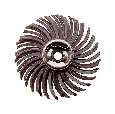 Dremel EZ471SA Abrasive Brush, 1 in Bit Dia, 1/8 in Arbor/Shank, Straight Bristle, Rubber Bristle