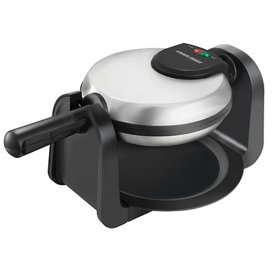 Black+Decker WM1404S Belgian Waffle Maker, Stainless Steel, 4-Waffle