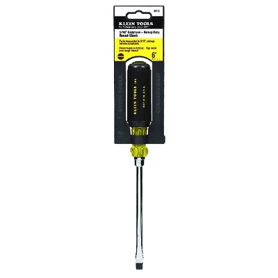 Klein Tools 602-6 Screwdriver, 5/16 In. Keystone Tip, 6 In. Shank