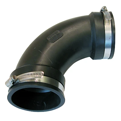 Qwik Elbow, Plastic Pipe Fitting, 3 In.