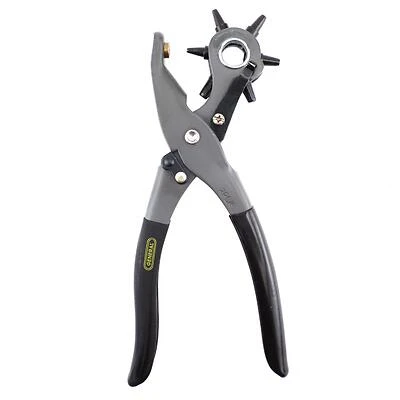 General Tools 72 Revolving Punch Plier, 6 Sizes, Non-Slip Grip