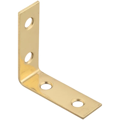 National Hardware N213-397 Brass Corner Brace, 1-1/2 In., 4-Pack