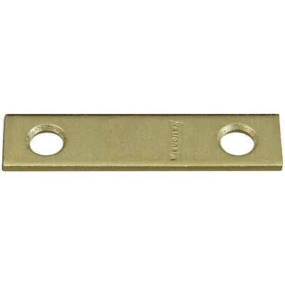 National Hardware N190-892 Mending Brace, Steel/Brass, 2 x 1/2 In., 4-Pk.