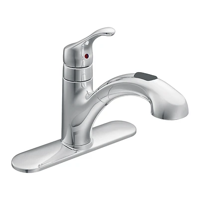 Moen Renzo 1-Handle Kitchen Faucet, Pull-Out Spray, Chrome