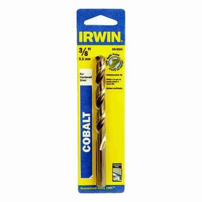 Irwin 3016024 Cobalt Steel Jobber Drill Bit, 3/8-In. x 5-In.
