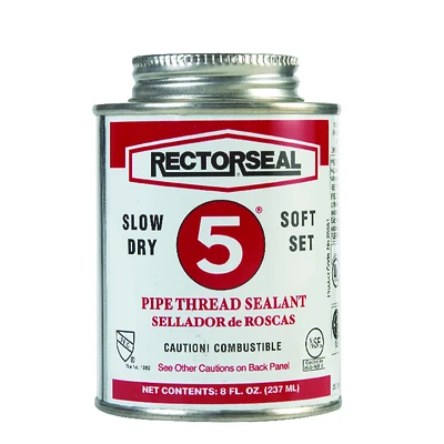 Rectorseal 25551 #5 Pipe Thread Sealant, 0.5 pt