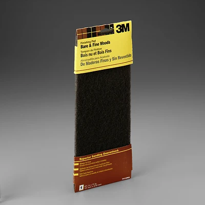3M 7415NA Wood Finishing Pad, Medium, 4-3/8 x 11 In.