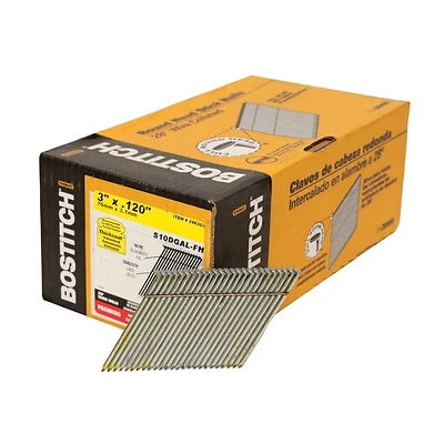 Bostitch S10DGAL-FH Framing Nails, Wire Weld, 3 x .120 In., 2,000-Ct.