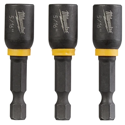 Milwaukee 49-66-4523 Nut Driver, 5/16 in Drive, 1-7/8 in L, 1/4 in L Shank, Hex Shank, 3/PK