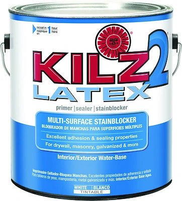 Kilz 20941 Latex Primer, Sealer and Stain Blocker, White, 1 Gallon
