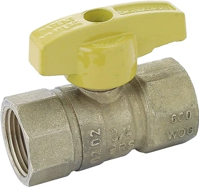 SL Series Gas Ball Valve, Brass, 1/2 In. FPT
