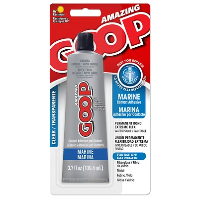 Amazing Goop 170012 Marine Adhesive, Liquid, Clear, 3.7 oz Tube