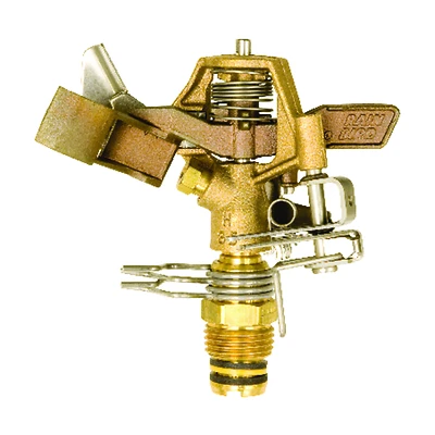 Rain Bird 25PJDAC Impact Sprinkler, Brass, 1/2 In. Connection, 8-12 Ft.