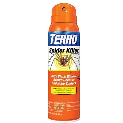 Terro T2302-6 Spider Killer Spray, Water-Based, 16 oz. Aerosol