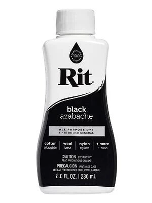 Rit 88150 Liquid Fabric Dye, Black, 8 oz.