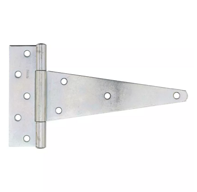 National Hardware N128-900 T-Hinge, 10 In. Zinc, Tight Pin, 70 lb