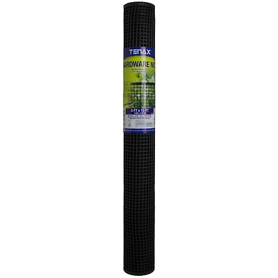 Tenax 751397 Black Plastic Hardware Netting, 3 Ft. x 15 Ft.