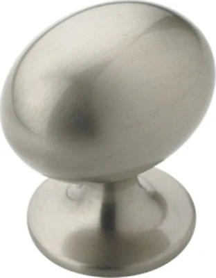 Amerock BP53018G10 Allison Oval Cabinet Knob, Satin Nickel, 1-3/8 In.