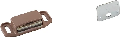 Magnetic Cabinet Catch, Tan, 2 In.