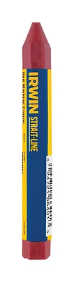 Irwin 66401ZR Strait-Line Lumber Crayon, Red, 1/2 In Dia