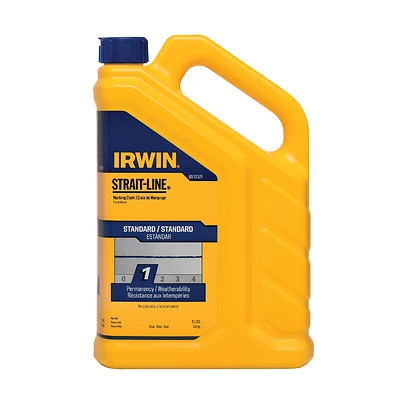 Irwin STRAIT-LINE 65101ZR Marking Chalk, Blue, Temporary