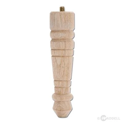 Waddell 2556 Early American Table Leg, Hardwood, 5-3/4 In.